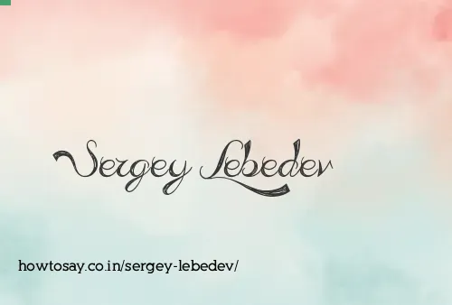 Sergey Lebedev