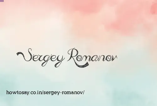 Sergey Romanov