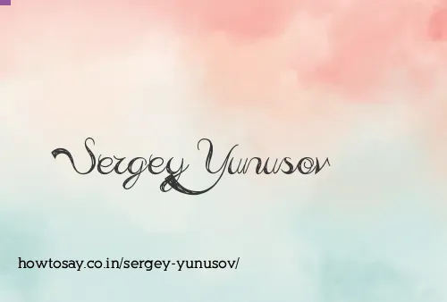 Sergey Yunusov