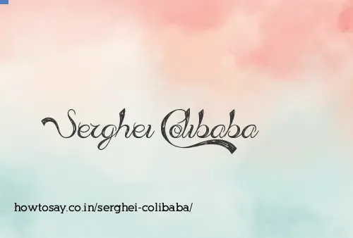 Serghei Colibaba