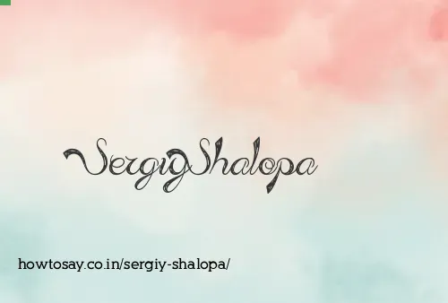 Sergiy Shalopa