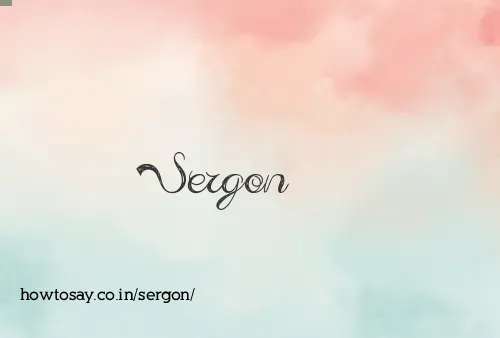 Sergon