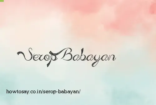 Serop Babayan