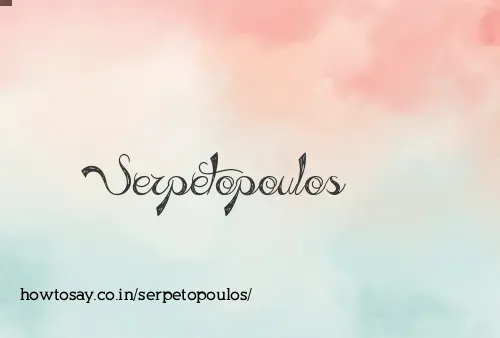 Serpetopoulos