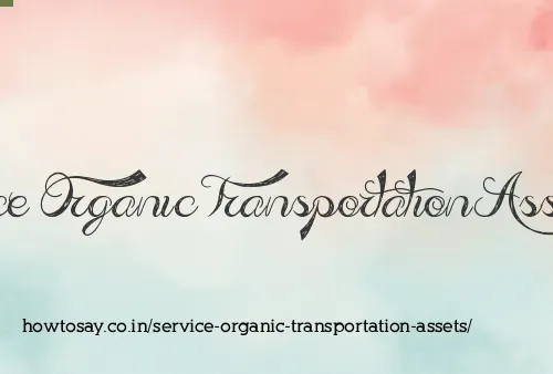 Service Organic Transportation Assets