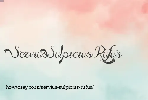 Servius Sulpicius Rufus
