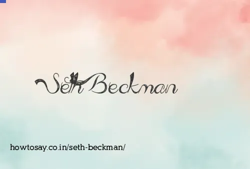 Seth Beckman
