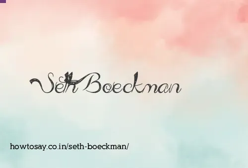 Seth Boeckman
