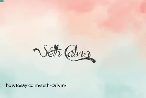 Seth Calvin