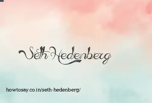 Seth Hedenberg