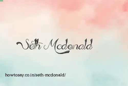 Seth Mcdonald