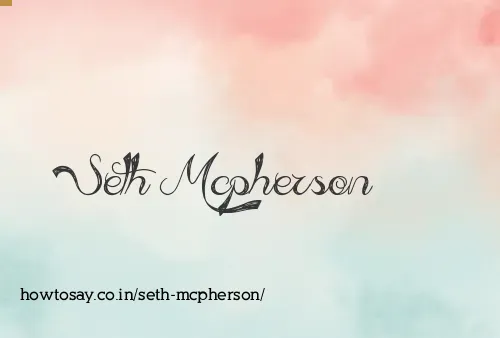 Seth Mcpherson