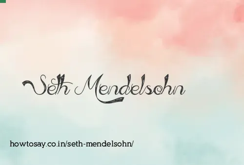 Seth Mendelsohn