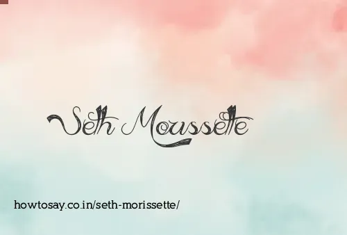 Seth Morissette