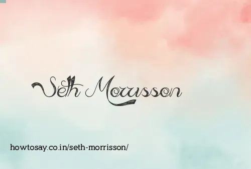 Seth Morrisson
