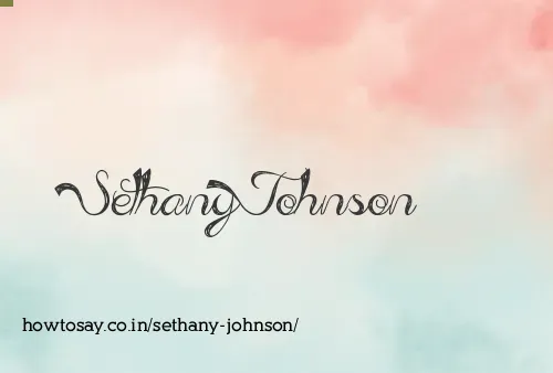 Sethany Johnson