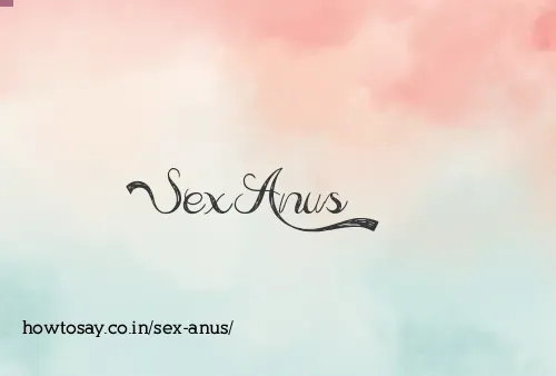 Sex Anus