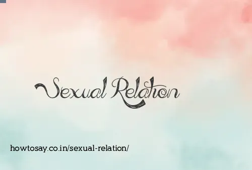 Sexual Relation
