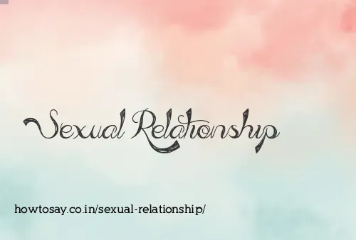 Sexual Relationship