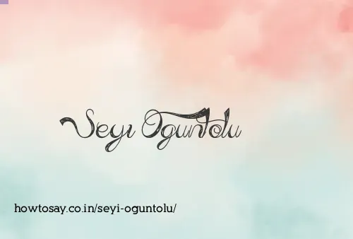 Seyi Oguntolu