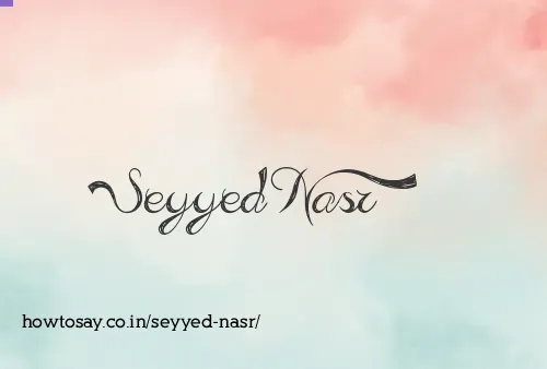 Seyyed Nasr
