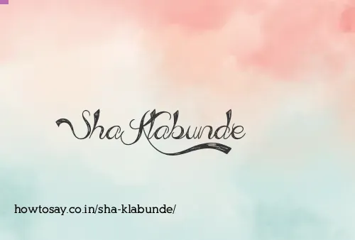 Sha Klabunde