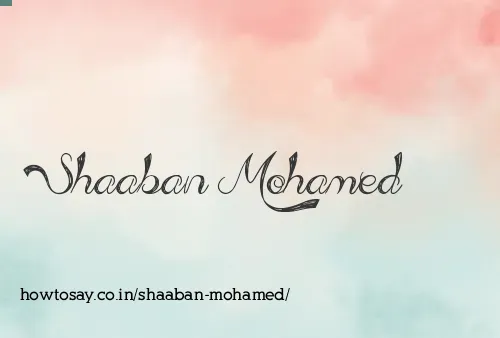 Shaaban Mohamed