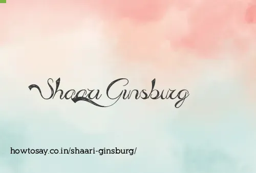 Shaari Ginsburg