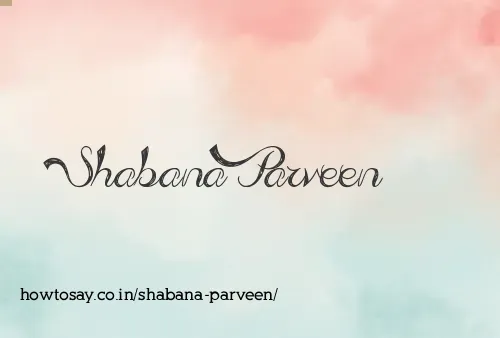 Shabana Parveen