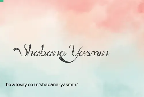 Shabana Yasmin
