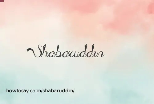 Shabaruddin