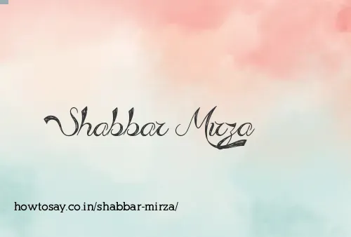 Shabbar Mirza