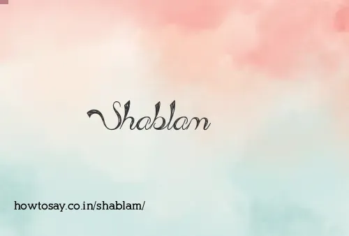Shablam