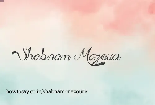 Shabnam Mazouri