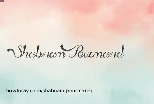 Shabnam Pourmand