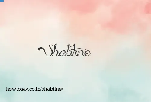 Shabtine