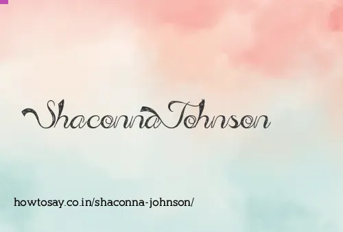 Shaconna Johnson