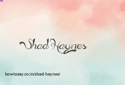 Shad Haynes