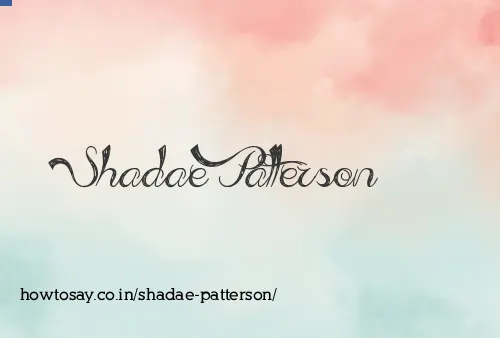 Shadae Patterson