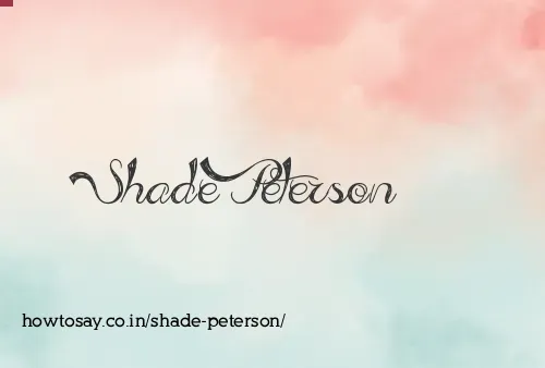 Shade Peterson
