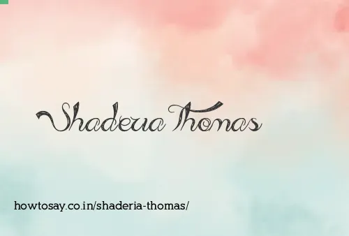 Shaderia Thomas