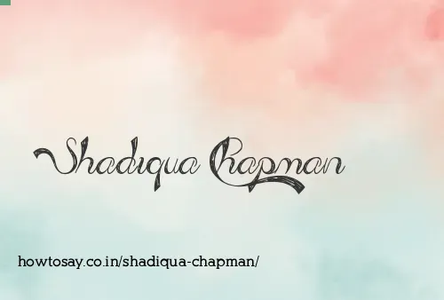 Shadiqua Chapman