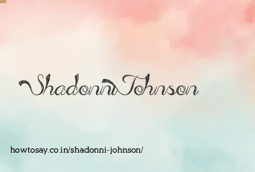 Shadonni Johnson