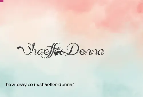 Shaeffer Donna