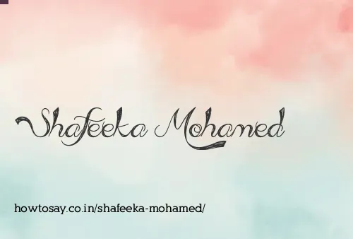 Shafeeka Mohamed