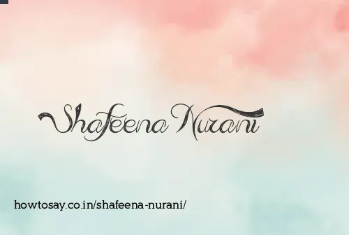 Shafeena Nurani