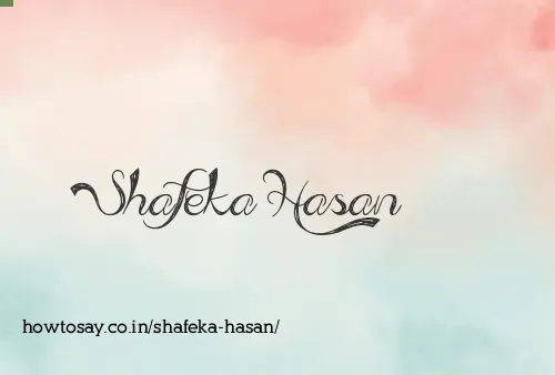 Shafeka Hasan