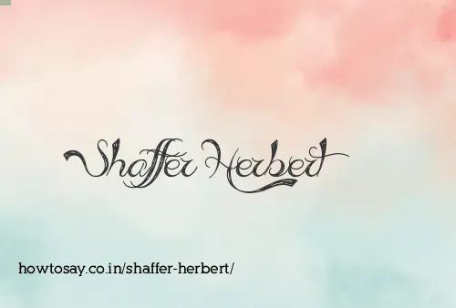 Shaffer Herbert