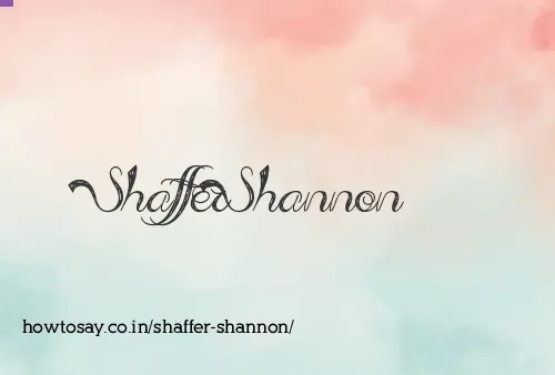 Shaffer Shannon