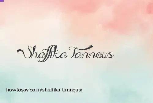 Shaffika Tannous